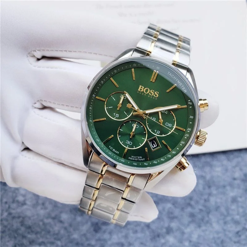 Hugo Boss Champion Chronograph Green Dial 1513878 - View 2