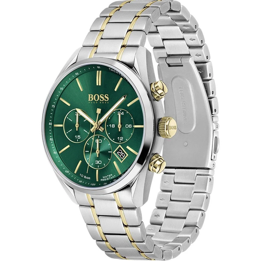 Hugo Boss Champion Chronograph Green Dial 1513878 - View 3