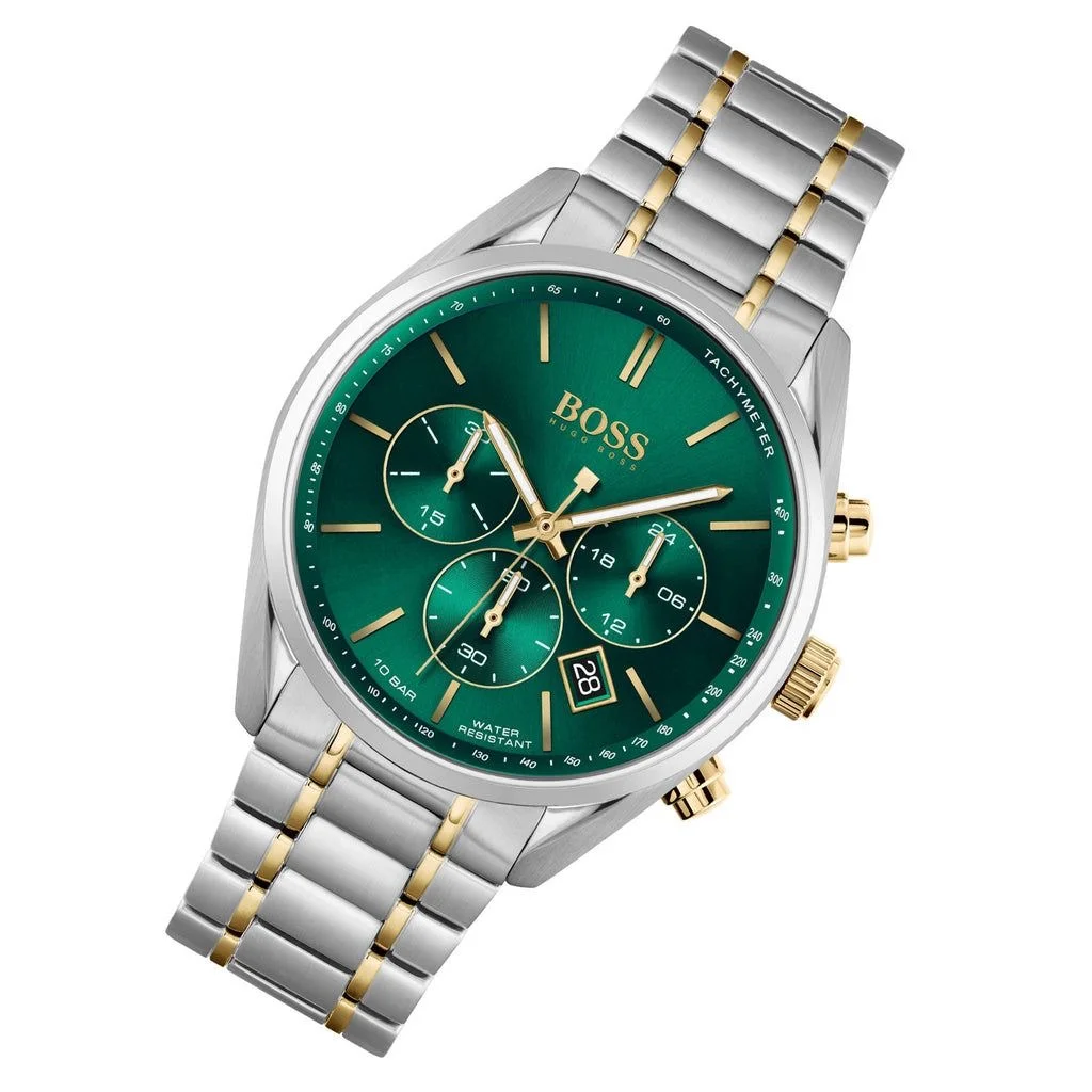 Hugo Boss Champion Chronograph Green Dial 1513878 - View 4