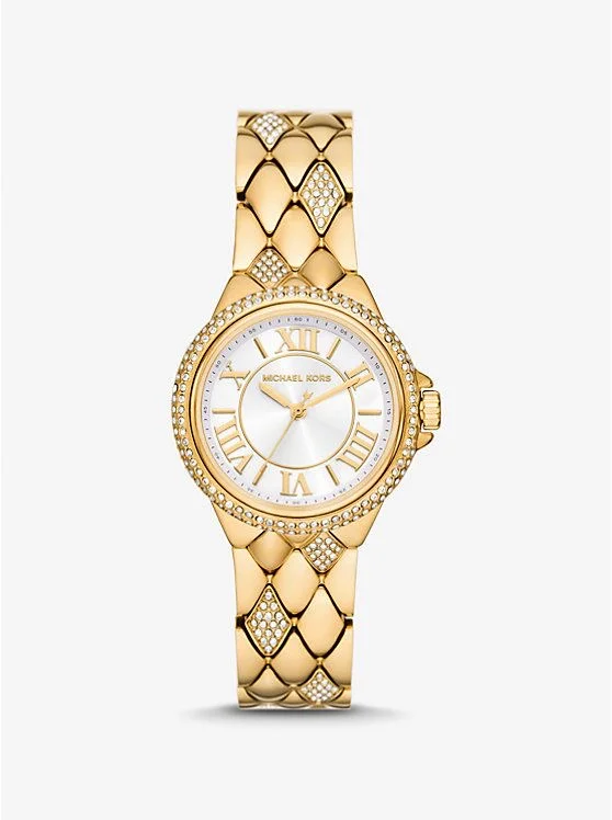 Michael Kors Mini Camille Pavé Gold-Tone