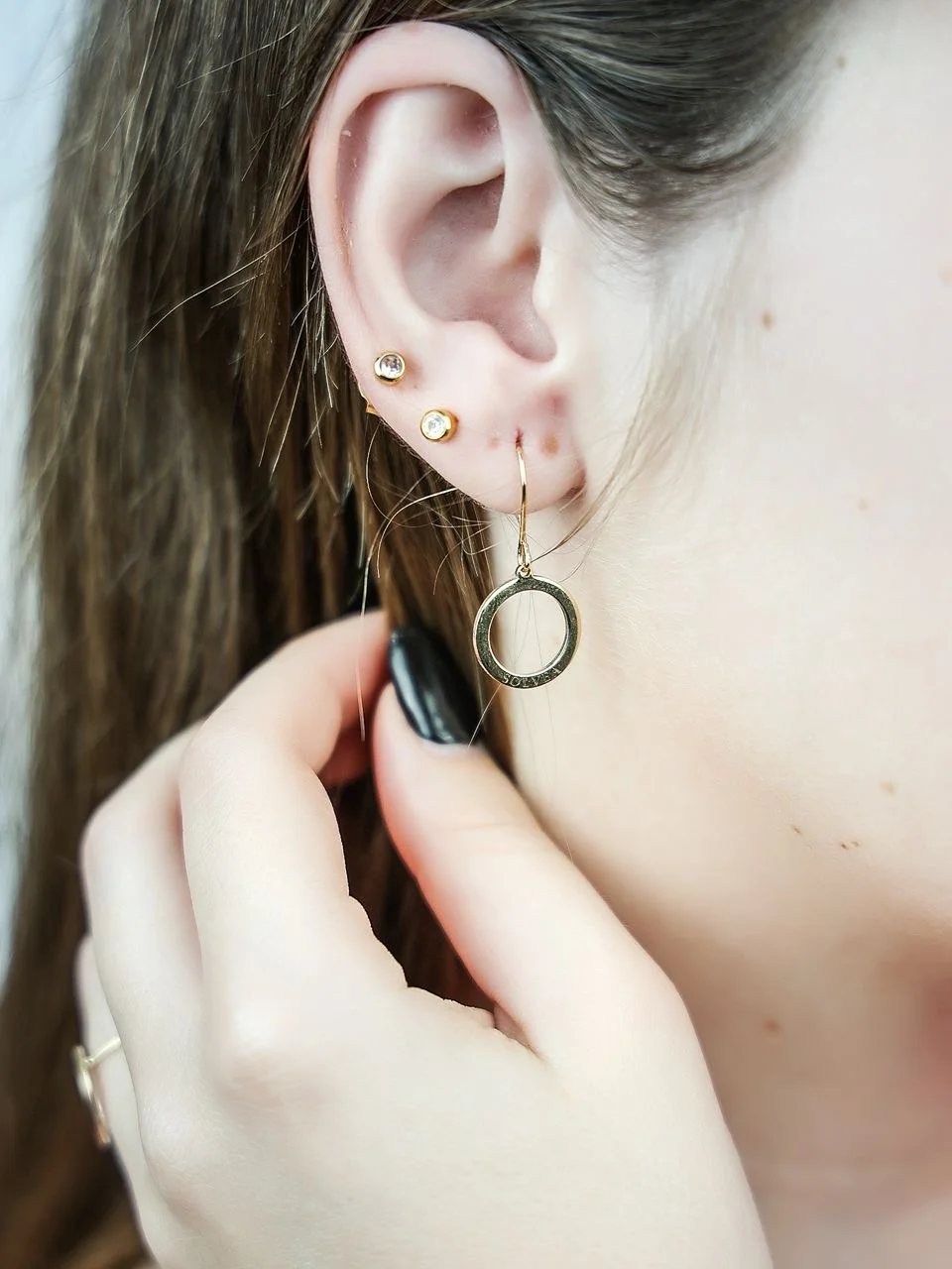 Solvéa Éternité Circle Earrings 2.51g