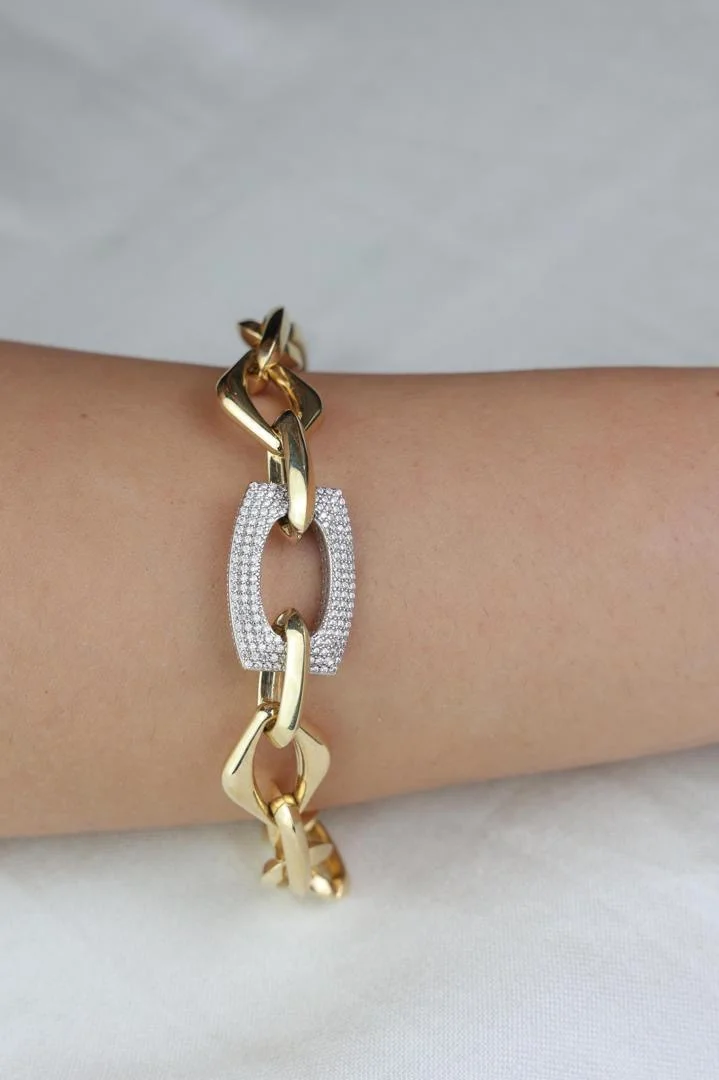 Solvéa Impérial Pavé Link Bracelet 17.82