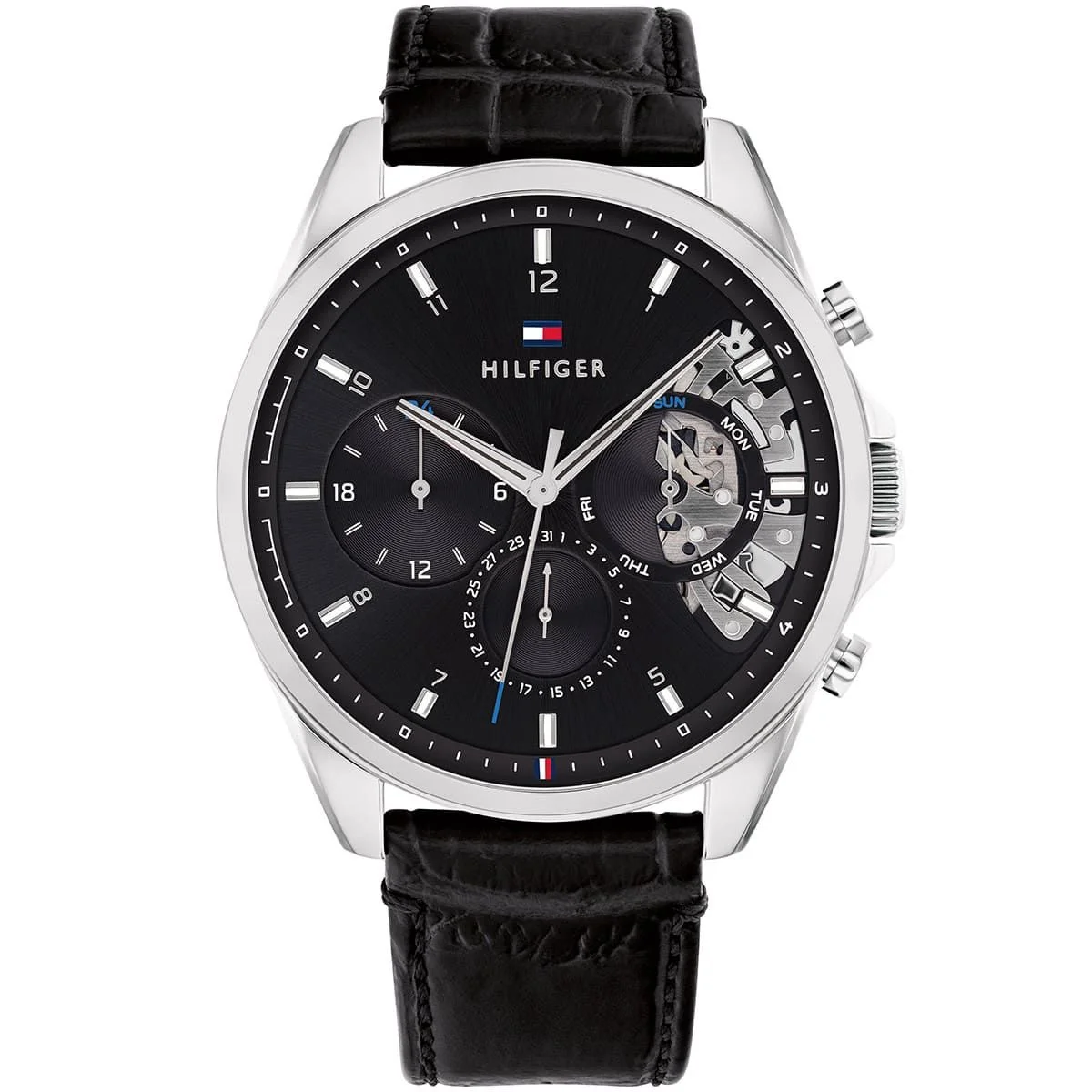 Tommy Hilfiger Skeleton Leather Watch 1710449
