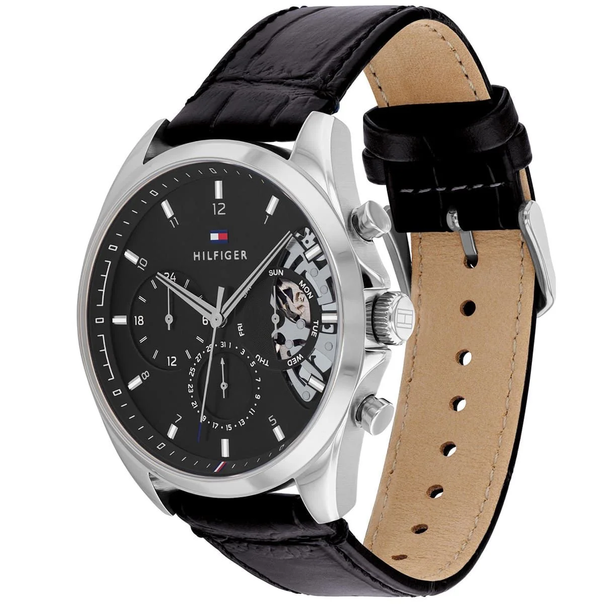Tommy Hilfiger Skeleton Leather Watch 1710449 - View 4